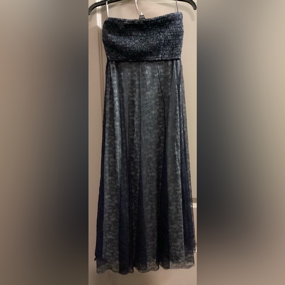 Free People Shape Of You Lace 2 piece Skirt Set in Navy Size Small - Picture 6 of 16